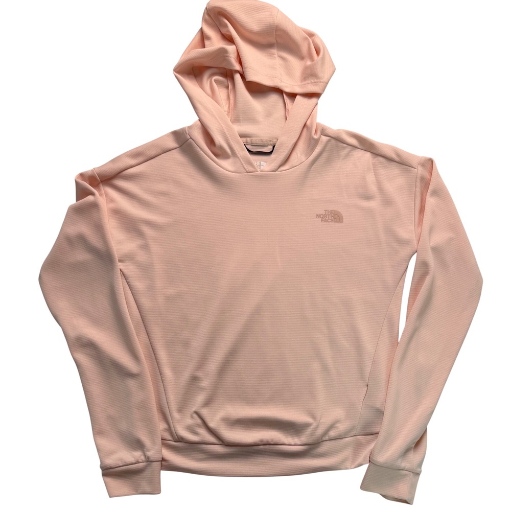 The North Face Womens Pink Active Hoodie Textured Lightweight XS